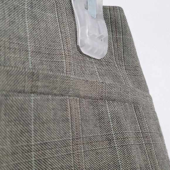 Knee Length Pencil Skirt, Tweed Plaid, Lined & Tailored - Picture 5 of 7